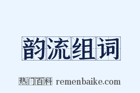 韵流组词是什么意思的图片